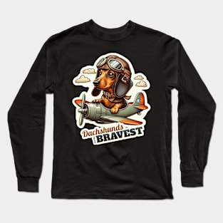 Dachshund Pilot Long Sleeve T-Shirt